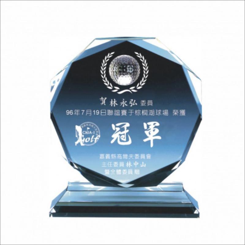 YC-G608F水晶高爾夫獎牌