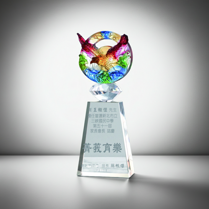 PE-129水晶琉璃獎牌